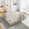 Racxily Convertible Sofa Bed with Pillow - Corduroy Folding Couch, Loveseat Sofa for Living Room, Bedroom, Lounge - 4 of 4