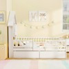 Tangkula Twin Size House Bed w/ 2 Drawers Kids Montessori Bed w/ Storage Headboard - 3 of 4