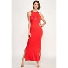 Slickblue Side Slit Maxi Dress, High Neck Sleeveless, Women’s Form-Flattering Style, Multiple Color Options, Size S-L - 2 of 4