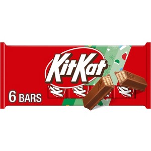 Kit Kat Christmas Milk Chocolate Wafer Candy Bars - 1.5oz/6ct - 1 of 4