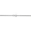 Black Bow Jewelry 1.3mm, 14k White Gold, Solid Curb Chain Necklace - 4 of 4