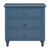 Whisen Modern 3-Drawer Nightstand Storage Wood Cabinet - 4 of 4