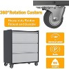 3 Drawers Tool Cart on Wheels,Heavy Duty Cart Rolling Tool Box,Metal Storage Cabinet,Drawers Rolling Tool Trolley for Garage,Repair Shop - 4 of 4