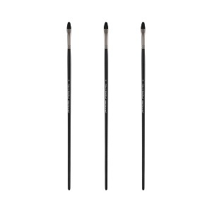 Black Swan Synthetic Red Sable Paint Brushes Filbert Sets of 2- Professional Quality Long Handle Paint Brushes in Assorted Shapes and Sizes for Oil, - 1 of 4