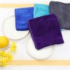 Unique Bargains Cleaning Absorbent Microfiber Quick Drying Kitchen Towels 6 Pcs - 2 of 4