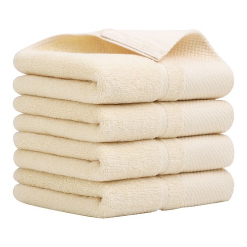Piccocasa Hand Towel Set Soft 100% Combed Cotton 600 Gsm Towels Highly Absorbent  Towel Champagne 6pcs : Target