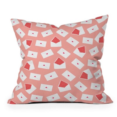 16x16 Orara Studio Christmas Tree Square Throw Pillow Pink/White - Deny  Designs