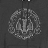 Harry Potter Hufflepuff Line Art Badge Pullover Hoodie - 2 of 4