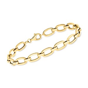 Ross-Simons 18kt Yellow Gold Oval-Link Bracelet - 1 of 3