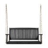 PAGED Swing Chair Outdoor, 2-Seater Hanging Bench With Chains, Patio Furniture Swing For Backyard Garden Poolside - 4 of 4