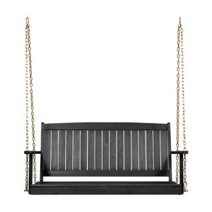 Sapphtopaz Outdoor Swing Sets for Backyard Porch Swing Leisure Bench Conversation Loveseat with Chains for Patio, Indoor, Garden, Backyard - 1 of 4