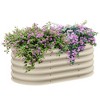 Okak Galvanized Raised Garden Bed 4 sizes Steel Planter Box with Safety Edging for Vegetables, Herbs, Outdoor, 3 colors - 4 of 4