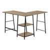 NicBex Home Office Desks 42" L Shaped Desk Morden Desks with Storage Shelves Study Writing Table Computer Desk Office Desk for Home, Office - 3 of 4