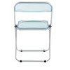 Transparent Folding Chair Chair Pc Plastic Living Room Seat - 3 of 4