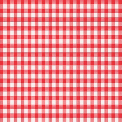 Magic Cover Red and White Checkered Vinyl Disposable Tablecloth