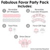 Big Dot of Happiness Pink Winter Wonderland - Holiday Snowflake Birthday Party and Baby Shower Cupcake Kit Fabulous Favor Party Pack 100 Pc - 2 of 4