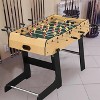 Folding Foosball Table for Home, Game Room, Football/Soccer Game Table for Adults, Arcade Soccer Table Game - 2 of 4