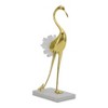 Elegant Crane Sculpture with Marble Base, Decorative Bird Statue for Tabletop Display, Living Room Accent, Entryway Decor, or Centerpiece Ornament - 2 of 4