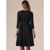 Allegra K Women's Vintage Sweetheart Neck 1950s Retro Cocktail A-Line Dresses - 4 of 4