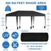 SKONYON 10' x 20' Outdoor Pop up Canopy Gazebo with Carrying Bag White - 4 of 4