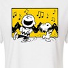 Women's - Peanuts - Charlie And Snoopy Dance Time Cropped Graphic T-Shirt - 2 of 4