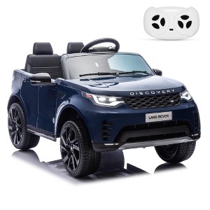 Jojoka 12V Kids Ride On Toys with Remote Control, Dual Drive Battery Powered Electric Car with Music, Lights, Safety Belt for Boys Girls - 1 of 4