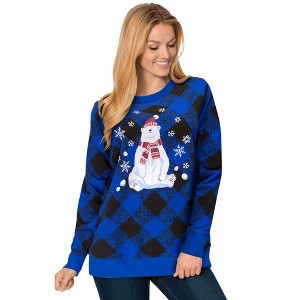 Woman Within Plus Size Fleece Holiday Sweatshirt - 1 of 4
