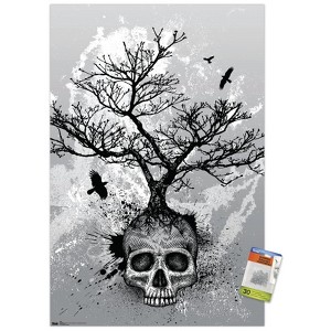 Trends International Skull - Tree Unframed Wall Poster Prints - 1 of 4