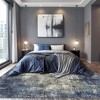 ABYNOW 8x10 Machine Washable Area Rug – Modern Abstract Soft Low-Pile Carpet with Non-Slip Backing for Living Room & Bedroom - 2 of 4