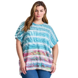 Avenue Women's Plus Size Lightweight Dolman Sweater - 1 of 4
