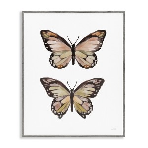 Stupell Industries Butterfly Wings Insect Portrait Black Framed Giclee Art - 1 of 4