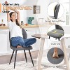 AMERLIFE Upholstered Dining Chairs, Curved High Back Modern Kitchen Chairs - 4 of 4