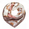 Anna-Kaci Women's Satin Square Scarf with Baroque Frame and Chain Print 35.5x35.5in - 3 of 3