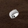 Slickblue Women's Rhodium Brass Ring with Clear CZ, Sleek and Stylish Design, Perfect for Layering or Solo Wear, Size 5-10 - 2 of 3