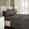 Cotton Blend Solid Deep Pocket Luxury Bed Sheet Set by Blue Nile Mills - 2 of 4