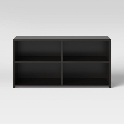 Brown 44" Modern TV Stand with Storage Shelves