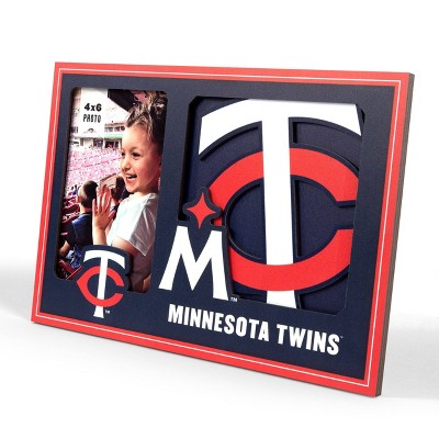 MLB Minnesota Twins 4"x6" 3D Logo Series Picture Frame