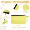 Unique Bargains Canvas Plain Zipper Toiletry Makeup Organizing Bags 8 Pcs - 2 of 4