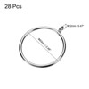 Unique Bargains Metal Electroplating Curtain Rod Accessory Curtain Ring 28 Pcs - 2 of 4