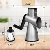 Courant 3-in-1 Hand Crank Vegetable Slicer, Cheese Grater & Nut Grinder, Includes 3 Blades with a Super-Strong Suction Base - 3 of 4