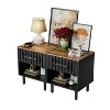 PAGED 23.23"H Night Stand Modern Bedside Table Wooden Nightstand with Storage Drawer and Open Shelf for Bedroom - 4 of 4