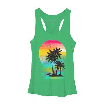 Women's Design By Humans Color of Summer By clingcling Racerback Tank Top