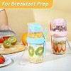 4 Pack 27oz Yogurt Parfait Cups with Lids and Spoons, Overnight Oats Containers, Reusable Topping Compartment for Breakfast with Yogurt, Cereal - 4 of 4