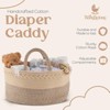 Babylicious XL Cotton Rope Diaper Caddy Organizer – Changing Table Storage for Wipes & Newborn Essentials - 2 of 4
