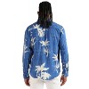 Campus Sutra Men Men's EcoLiva Cobalt Blue Palm Tree Shirt - 2 of 4