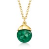 Ross-Simons 8.25 ct. t.w. Emerald Jewelry Set: Drop Earrings and Necklace in 18kt Gold Over Sterling Size 18 - 4 of 4