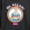 Women's - Barbie - Hi Allan Lightweight French Terry Wide Neck Long Sleeve Shirt - 2 of 4