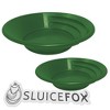 Set of 2 Large Nesting Gold Pans in 11 inch and 15 inch diameter; Sluice Fox patented spiral riffle gold pan; dual riffle spiral gold pans - 4 of 4