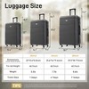 Lyngins 3-Piece Hardshell Luggage Set – 20" Carry on Luggage, 24" & 28" Spinner Suitcases with Handle Password Lock, 360° Silent Double Wheels - 2 of 4