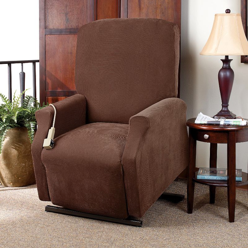 Stretch Pique Lift Recliner Slipcover - Sure Fit, 3 of 6